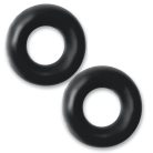 Hünkyjunk Stiffy Cockring 2-Pack - Black péniszgyűrű