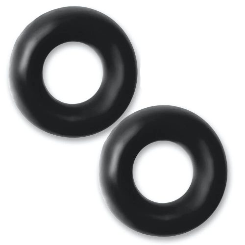Hünkyjunk Stiffy Cockring 2-Pack - Black péniszgyűrű