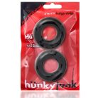 Hünkyjunk Stiffy Cockring 2-Pack - Black péniszgyűrű