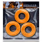 Oxballs Fat Willy Cockring 3-Pack - Orange péniszgyűrű