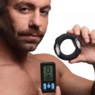 Zeus Vibrating + E-Stim Cock Ring 45 mm távirányítós, vibrációs péniszgyűrű