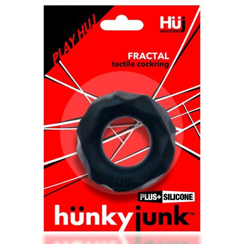 Hünkyjunk FRACTAL Cockring Black péniszgyűrű