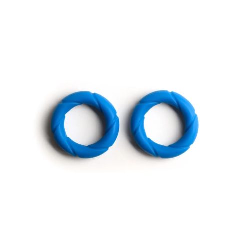 Sport Fucker - Liquid Silicone Ready Rings 2-Pack Blue péniszgyűrű