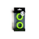 Sport Fucker - Liquid Silicone Ready Rings 2-Pack Green péniszgyűrű