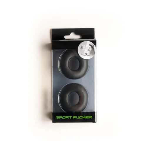  Sport Fucker - Stacker Rings 2-Pack Black péniszgyűrű
