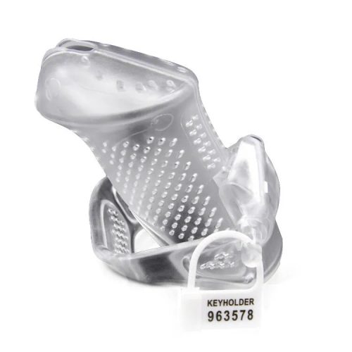 BRUTUS Airmesh Chastity Cage - Clear Farokketrec