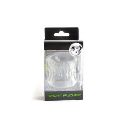   Sport Fucker - Deep Stack Ball Stretcher Clear péniszgyűrű