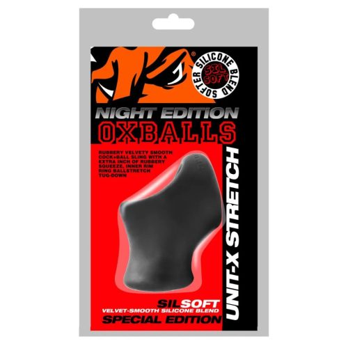 Oxballs - Unit-x Stretch Cocksling Night Edition péniszgyűrű és herenyújtó