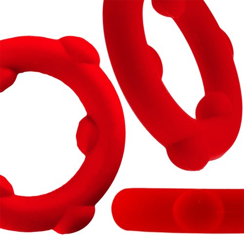 Oxballs - SPINNER Cockring Red péniszgyűrű