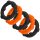 Oxballs -  5-Pack SPINNER Rings Orange / Black péniszgyűrű