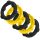 Oxballs -  5-Pack SPINNER Rings Yellow/ Black péniszgyűrű