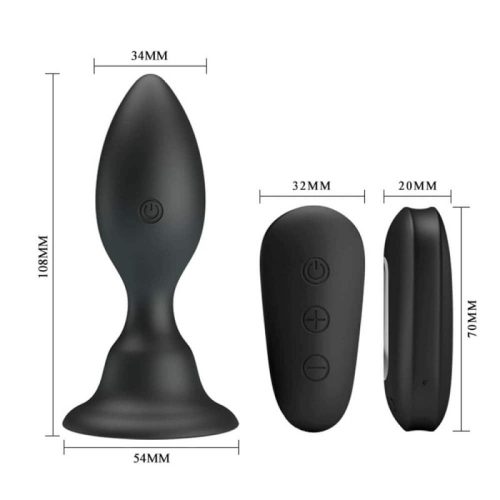 Mr. Play Vibrating Anal Plug with Remote Control  távirányítós anál plug