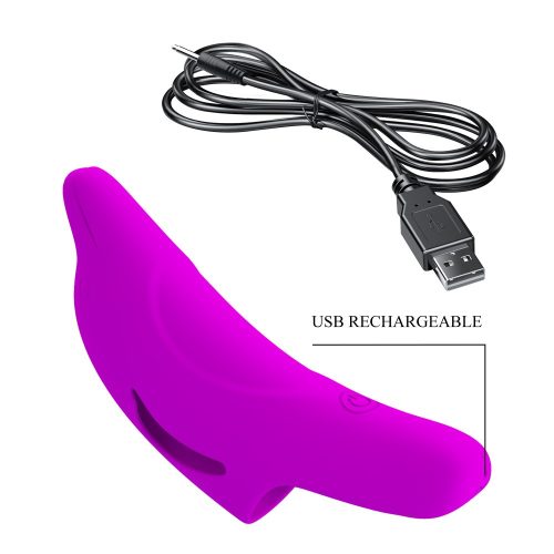 Pretty Love Delphini Honey Finger Purple ujjvibrátor