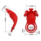 Pretty Love Vibrant Penis Ring Ruben Red Vibrációs péniszgyűrű