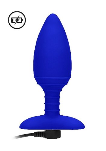 Heating Anal Butt Plug  Glow  Blue Vibrációs anál plug