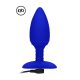 Heating Anal Butt Plug  Glow  Blue Vibrációs anál plug