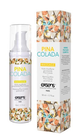 Warming gourmet massage oil PINA COLADA 50ml