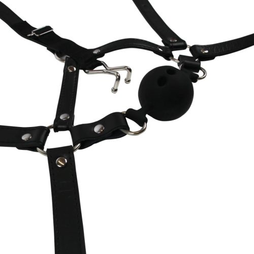 Ouch!Ball gag with nose hook Gag Noise Szájpecek