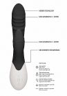 Sunburst Rechargeable Heating G-Spot Rabbit Klitoriszkaros vibrátor