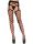  Leg Avenue - Diamond net opaque stockings, black, O/S harisnya