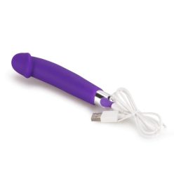   Rechargeable IJOY Silicone Dildo Purple     Szilikonos vibrátor