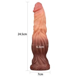    Lovetoy 9.5'' Dual layered Liquid Silicone  Tapadókorongos dildó