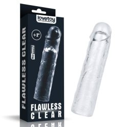   Lovetoy Flawless Clear Penis Sleeve Add 2''  Péniszhosszabbító