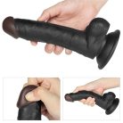 Lovetoy Vibrating Easy Strapon Set 8.5" Black Felcsatolható vibrátor