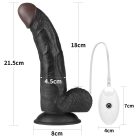 Lovetoy Vibrating Easy Strapon Set 8.5" Black Felcsatolható vibrátor