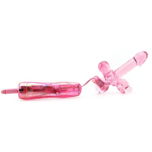 Pipedream Icicles Glasdildo No.34 10-Function Strap-On klitorisz vibrátor   