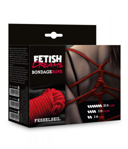 Bondage Rope 3m Red   kötöző