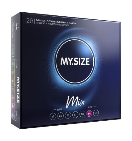 MY SIZE MIX Condoms 64 mm (28 pieces) Óvszer