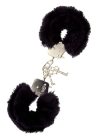 Metal Handcuff with Plush Black - bilincs