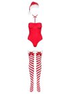 Obsessíve Kissmas teddy red M/L erotikus body