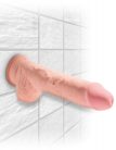 Pipedream King Cock Plus 10" Triple Density Fat Cock with Balls  Tapadókorongos dildó