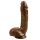 Topco Adam's PleasureSkin Cock - Brown Tapadókorongos dildó