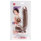 Topco Adam's PleasureSkin Cock - Brown Tapadókorongos dildó