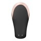 Satisfyer Double Love Black - okos, akkus, vízálló, rádiós párvibrátor