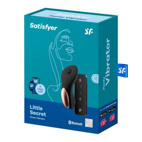 Satisfyer Little Secret black - okos, akkus, vízálló csiklóvibrátor