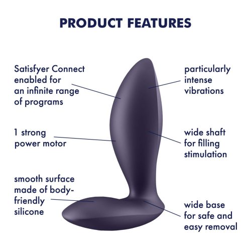 Satisfyer Power Plug - okos, akkus anál vibrátor