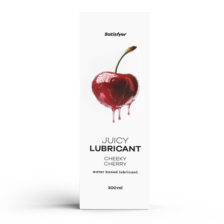 Satisfyer - Juicy Lubricant, 300 ml (water) - Cheeky Cherry Ízesített síkosító