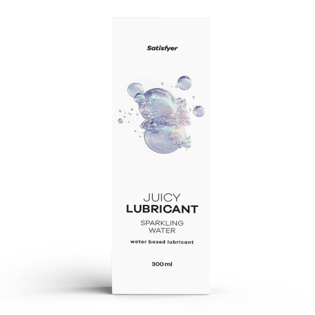 Satisfyer - Juicy Lubricant, 300 ml (water) - Sparkling Water Vízbázisú síkosító