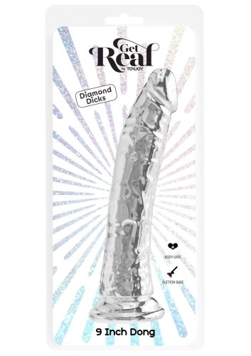 Toy Joy Clear Dong 9 Inch  Tapadókorongos dildó