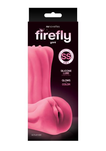 NS Novelties Firefly Yoni Glowing Super Soft Silicone Pink művagina 