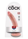 Pipedream King Cock 7 Light - tapadótalpas élethű dildó 