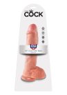 Pipedream King Cock - 10' Cock with Balls Light Tapadókorongos dildó