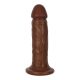 Curve Toys Dildo - 6" Brown Tapadókorongos dildó