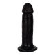 Curve Toys Dildo - 6" Black Tapadókorongos dildó