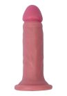 Curve Toys  Bareskin Dildo  6" tapadókorongos dildó 