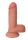 Curve Toys  Bareskin Dildo with Balls - 6" tapadókorongos dildó 